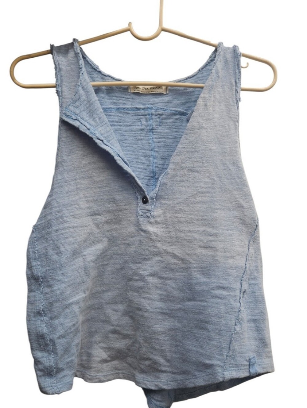 We the Free Josie Henley tank top Dewshine blue Size M